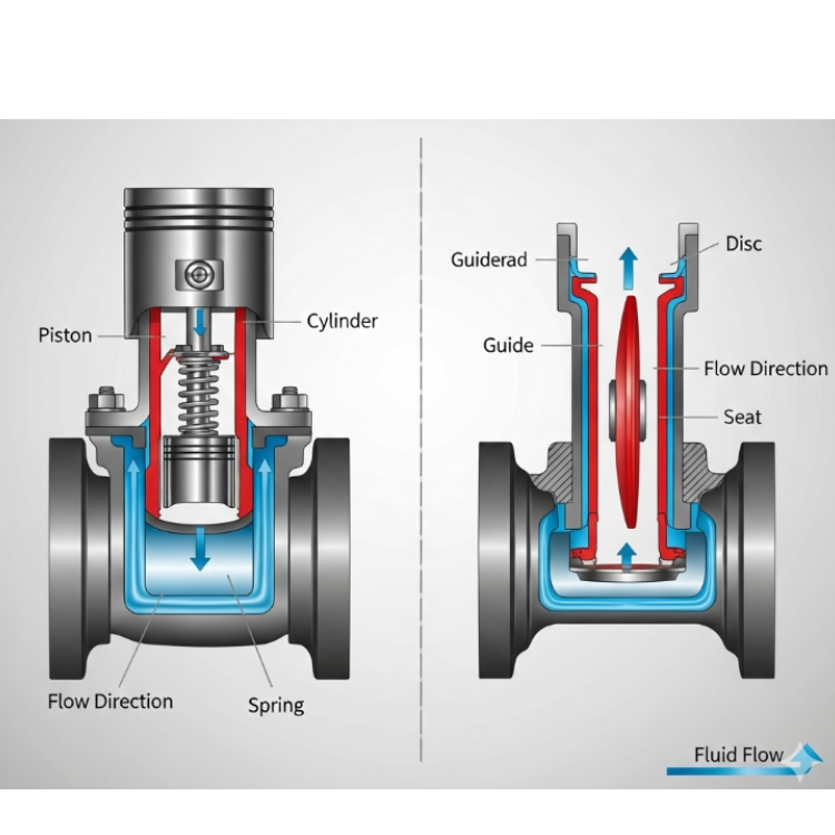 What is the Difference Between Piston Check Valve and Lift Check Valve?